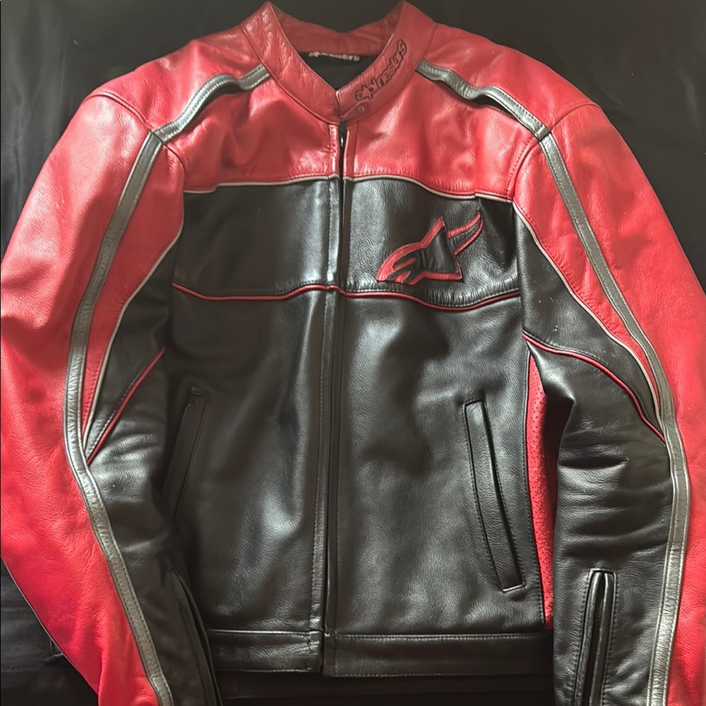 Alpinestars Red and Black Performance Motorcycle Jacket